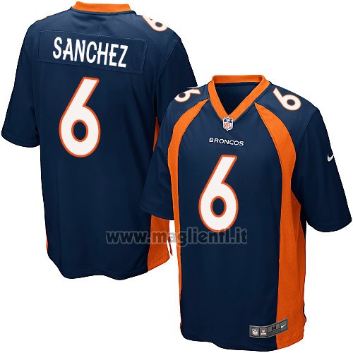 Maglia NFL Game Bambino Denver Broncos Sanchez Blu Oscuro